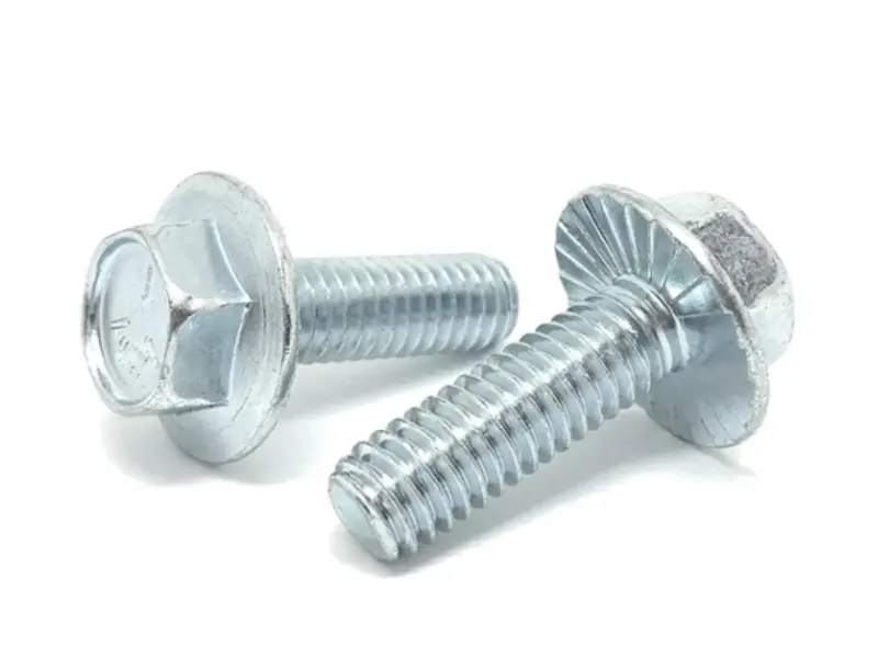 O parafuso anti-afrouxamento de flange hexagonal serrilhado de aço carbono galvanizado resolverá seu problema de afrouxamento de parafuso de vibração?
