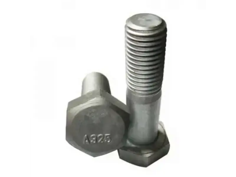 Parafuso estrutural sextavado pesado ASTM A325 Parafuso de alta resistência em aço carbono: Fixador confiável para construção em aço