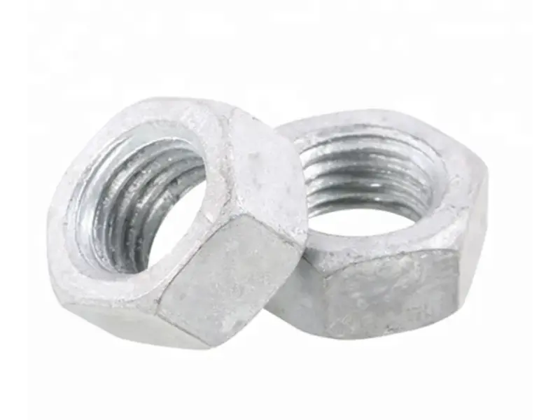 Porca sextavada pesada ASTM A563 Porca hexagonal pesada de aço carbono: Porca estrutural correspondente padrão para parafusos ASTM A325