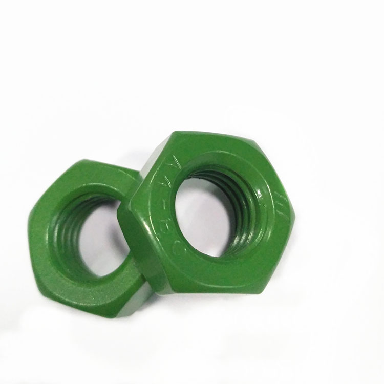 A2-70 A4-80 316 de aço inoxidável 304 Teflon verde encanta a porca DIN934