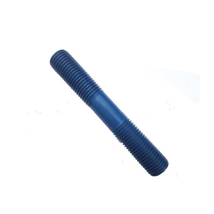 O dobro azul de PTFE TEFLON termina o parafuso prisioneiro de aço inoxidável 316L 316 304