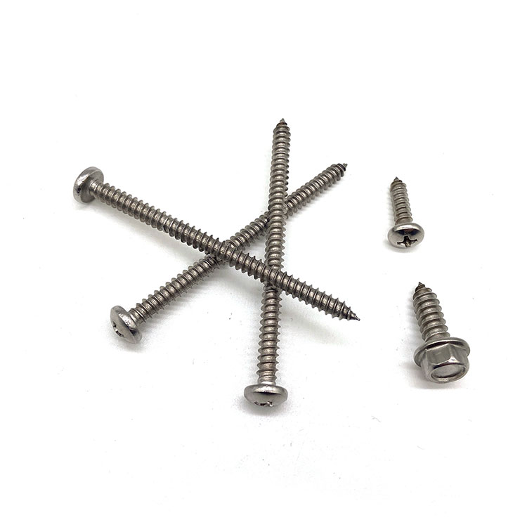 A cruz de aço inoxidável A2-70 A4-80 Recessed Pan Head Self Tapping Screws